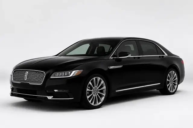 Black Lincoln Continental for Langley limousine service